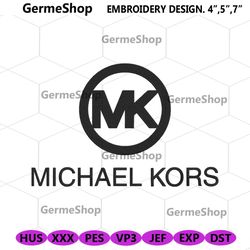 Michael Kors Circle Logo Embroidery Design Download.