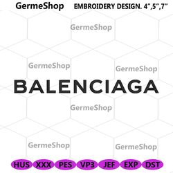 Balenciaga Wordmark Embroidery Design Download