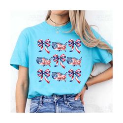 Coquette American Girly png, Coquette Bow png, 4th of July s