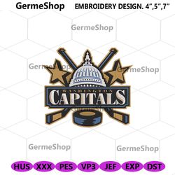 Washington Capitals Embroidery Download File, Washington Capitals Machine Embroidery
