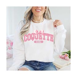 Glitter Coquette Girl varsity png, Coquette girl varsity png