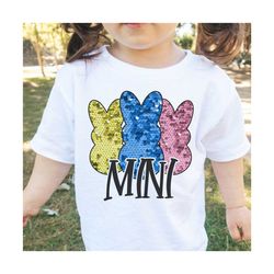 Easter Mini PNG, Happy Easter, Sparkly Faux Sequin, Easter Day Png, Cute Easter Day Shirt Design, Trendy Easter Day Png,