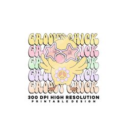 Groovy Chick PNG, Easter Sublimation design PNG, Groovy Easter Png, Cute Chick Png, Retro Easter Png, Retro Easter Png,