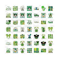 Bundle 48 Happy St. Patrick's Day Png, 4 Leaf Clover Sublimation, Mouse Patrick's Day Png, Shamrock Png, Lucky Vibes, Ma