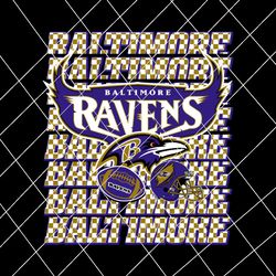 Vintage Baltimore Ravens Helmet Ball Logo Svg