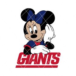 Minnie Mouse New York Giants Svg Digital Download