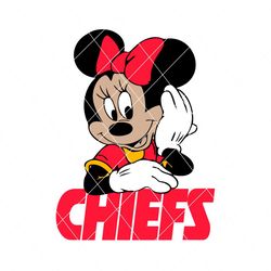 Minnie Mouse Kansas City Chiefs Svg Digital Download
