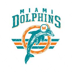 Vintage Miami Dolphins Football Svg Digital Download