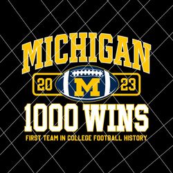 Michigan Football Wins In College SVG