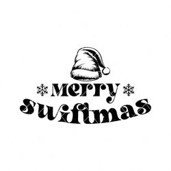 Vintage Merry Swiftmas Santa Hat SVG