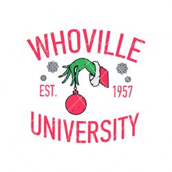 Christmas Whoville University 1957 SVG