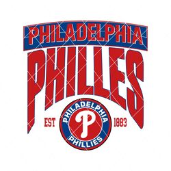 Vintage Philadelphia Philles Baseball Svg Digital Download