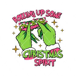 Rolling Up Some Christmas Spirit Svg