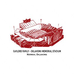 Gaylord Family Oklahoma Memorial Stadium Oklahoma Sooners Football Team Svg