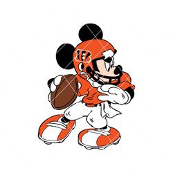 Mickey Mouse Cincinnati Bengals Football Svg