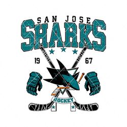Vintage San Jose Sharks 1967 Hockey Svg Digital Download