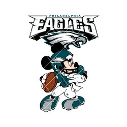 Philadelphia Eagles Mickey Mouse Football Svg
