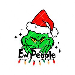 ew people grinch christmas hat svg