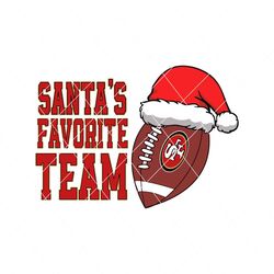Santas Favorite Team San Francisco 49ers SVG