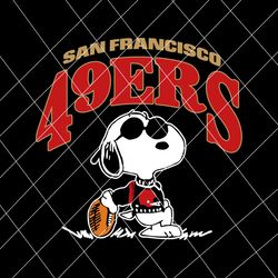 Vintage Snoopy Football San Francisco 49ers Svg