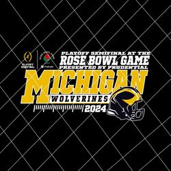 Michigan Wolverines 2024 Rose Bowl Game Svg