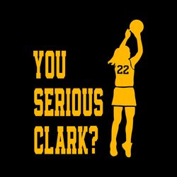 you serious clark basketball player svg