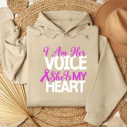I Am Her Voice She is My Heart SVG