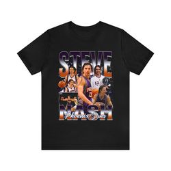 Vintage 90s Basketball Bootleg Style T-Shirt STEVE NASH Unisex Graphic Tee 1