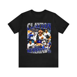 Vintage 90s Baseball Bootleg Style T-Shirt CLAYTON KERSHAW Unisex Graphic Tee