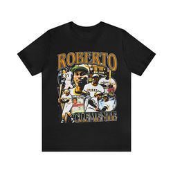 Vintage 90s Baseball Bootleg Style T-Shirt ROBERTO CLEMENTE Unisex Graphic Tee
