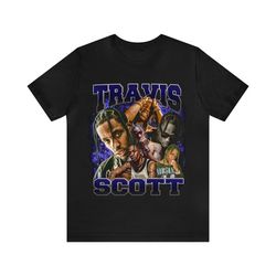 Vintage 90s Rap Bootleg Style T-Shirt TRAVIS SCOTT Vintage Unisex Graphic Tee