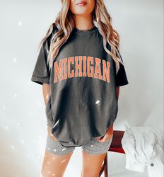 Michigan Oversized TShirt, Michigan Shirt, Michigan State