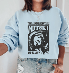 Mitski Album Shirt, Sweatshirt, Hoodie, The land is inhospitable Shirt, Mitski Album Shirt Aesthetic inspired Shirt