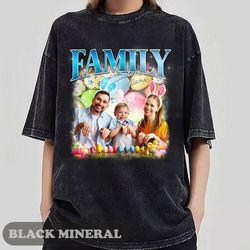 Personalized Family Easter Day 90s Vintage Bootleg Shirt, Custom Bootleg Rap Tee, Custom Face Shirt, Gift For Him, Gift