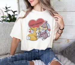 Disney Bambi Thumper Miss Bunny Valentines Day T-Shirt, Bambi Shirt, Thumper and Miss Bunny Shirt