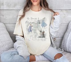 Disney Frozen Sketched WatercolorT-Shirt, Frozen Shirt, Elsa Anna Olaf Kristoff Shirt