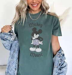 Disney Mickey Friends Classic Mickey Mouse Angry T-Shirt, Mickey Shirt, Checkered Disney Shirt
