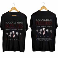 Black Veil Brides 2024 Tour Shirt, Black Veil Brides Band Fan Shirt, Black Veil Brides Bleeders US Tour 2024 Shirt