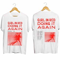 Girl In Red Doing It Again 2024 Tour Shirt, Girl In Red Fan Shirt, Girl In Red 2024 Concert Shirt, Fan Gift