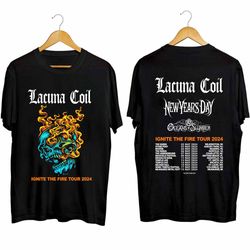 Lacuna Coil 2024 Ignite The Fire Tour Shirt, Lacuna Coil Band Fan Shirt, Lacuna Coil 2024 Concert Shirt, Fan Gift