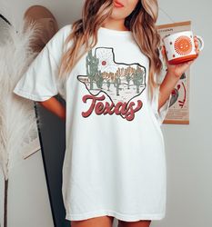 Texas Shirt, Comfort Colors Boho Tshirt, Texas Map Shirt, Texas Desert Shirt