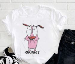 Courage the Cowardly Dog Funny T-Shirt, Courage The Cowardly Dog Shirt Fan Gifts, Courage Shirt