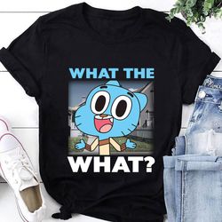 the amazing world of gumball watterson what the what neighborhood t-shirt, the amazing world of gumball shirt, gumball s