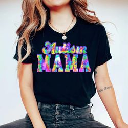 Autism Mom Shirt, Autism Awareness Mama T-Shirt, Proud Autism Mama Tees