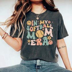 in my softball mom era shirt, softball mom shirt, softball mom gift
