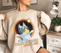Bluey Totality Shirt, Path of Totality Shirt, Bluey Bingo Astronomy Party, April 8 2024, Total Solar Eclipse Shirt