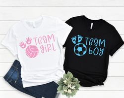 Gender Reveal Shirt, Baby Announcement Shirt, Team Boy Team Girl Shirt