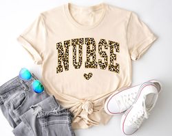 Leopard Nurse Shirt, Nurse Life Shirt, Gift For Nurse Shirt