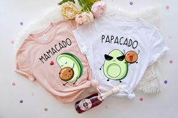 papacado mamacado shirt, avacado baby shower shirt, pregnancy shirt
