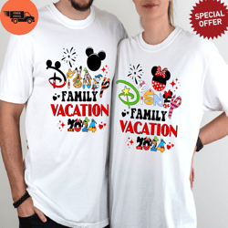 Mickey and Minnie Shirt, Custom Disney Family Vacation 2024 Shirt, Disney Vacation Shirt